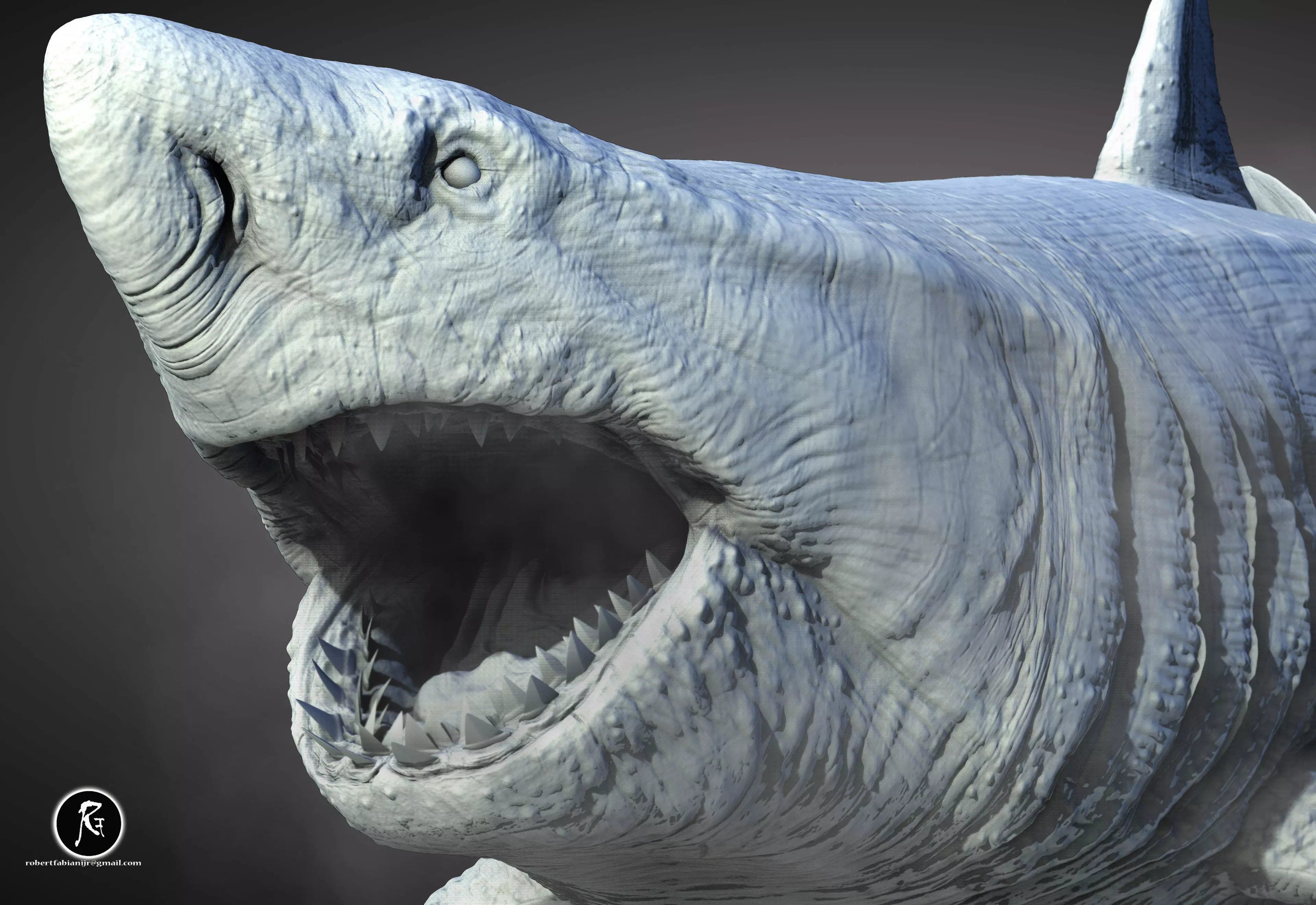 Megalodon 3D print model_0