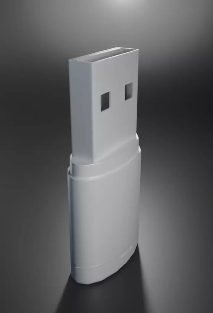 USB Flashdrive Stick Low-poly 3D model_0