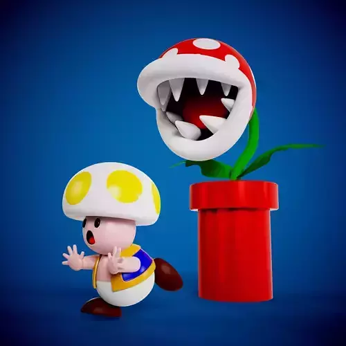 Toad and Piranha Plant