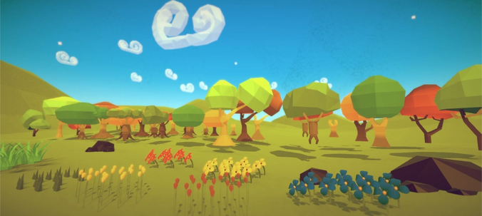 Low Poly Trees polygonal worlds