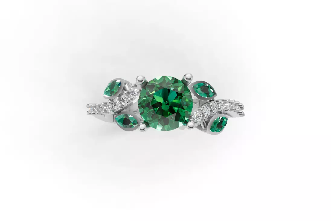 Engagement Designer Ring 3D print model_0