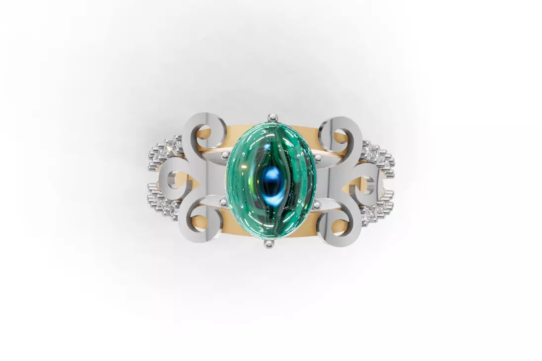 Designer Ring 3D model_0