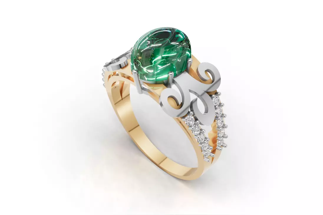 Designer Ring 3D model_1