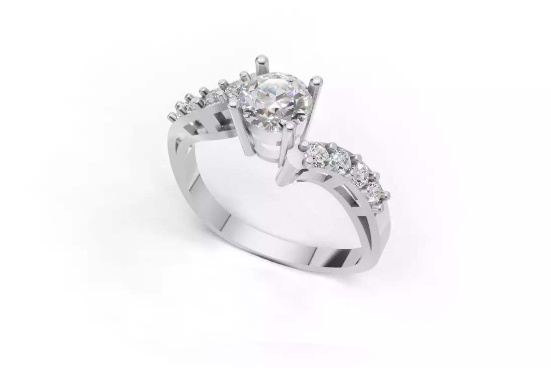 Engagement Ring Jewelry 3D model_1