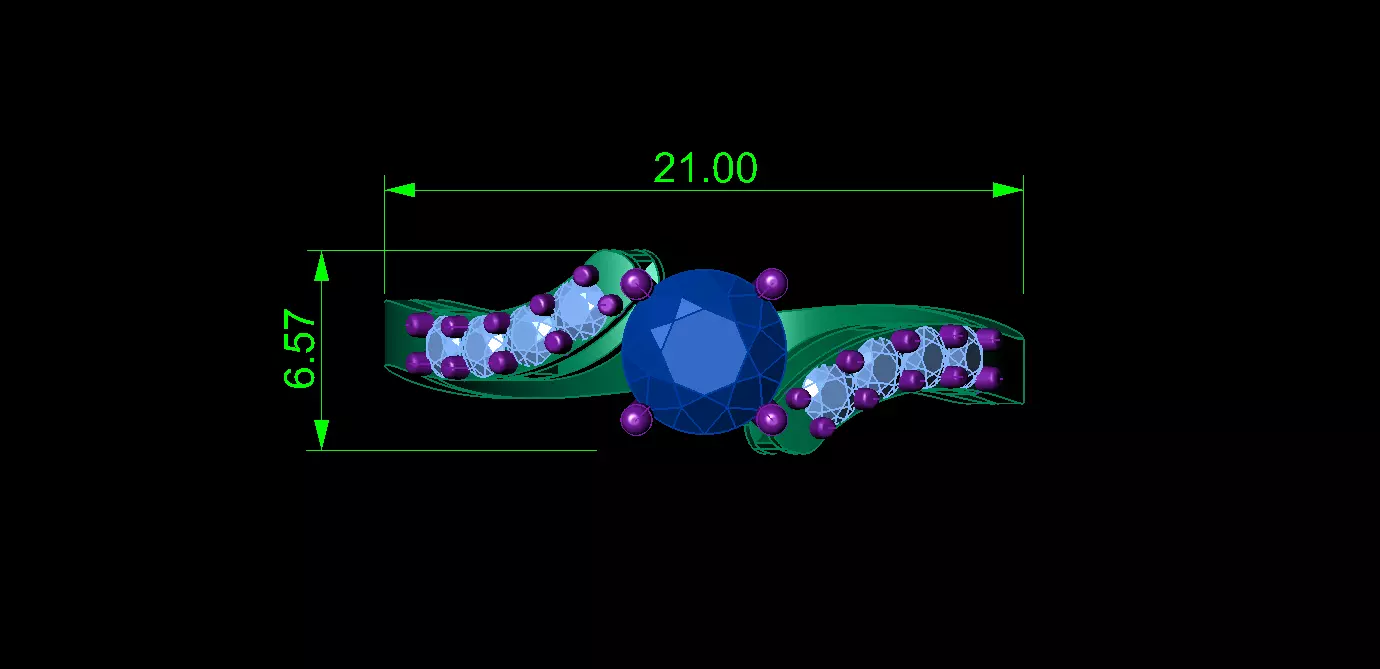 Engagement Ring Jewelry 3D model_4