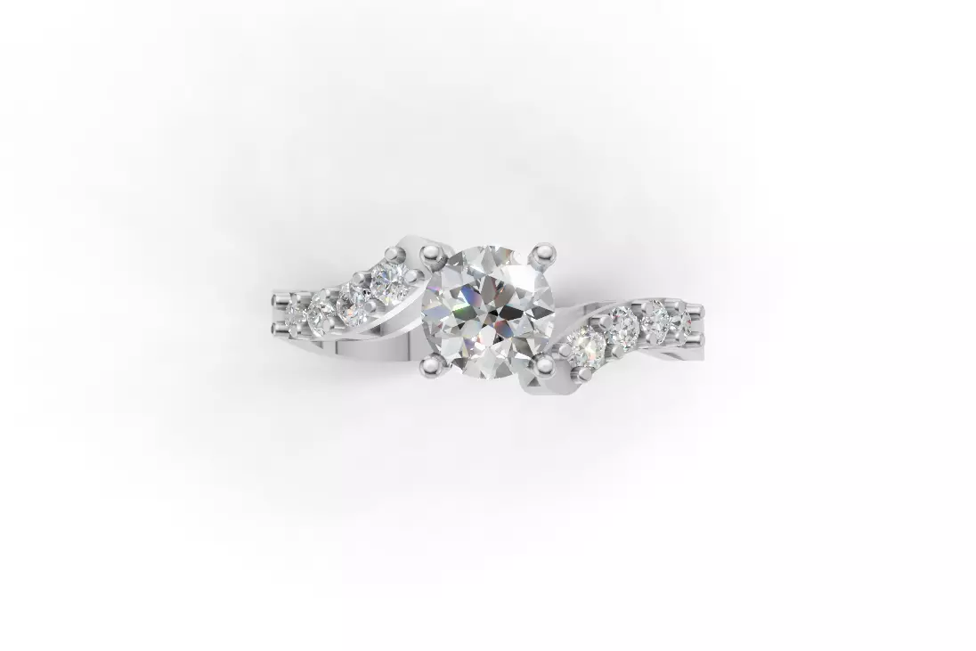 Engagement Ring Jewelry 3D model_0