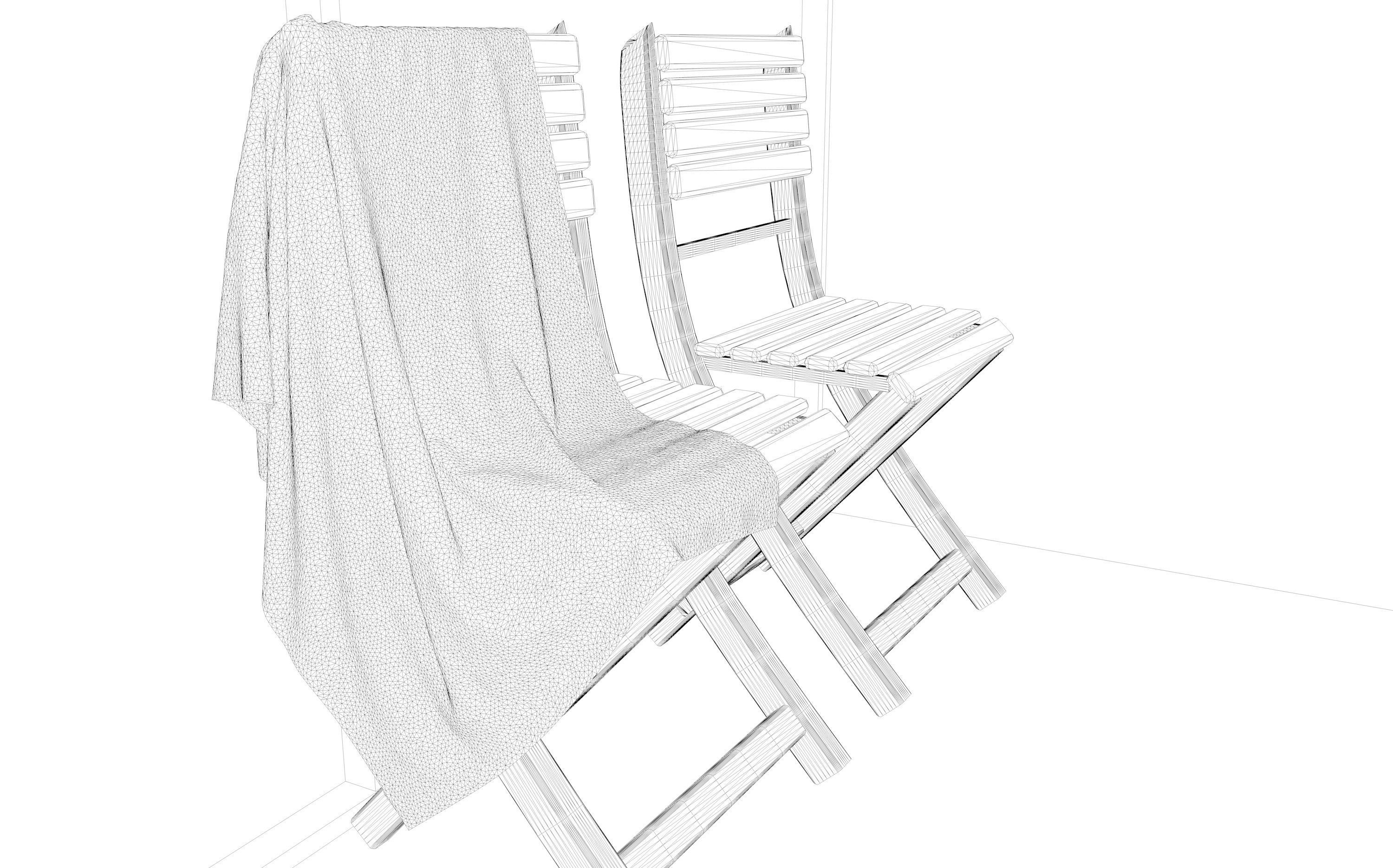 modern bathroom with parquet floor 3D model_7