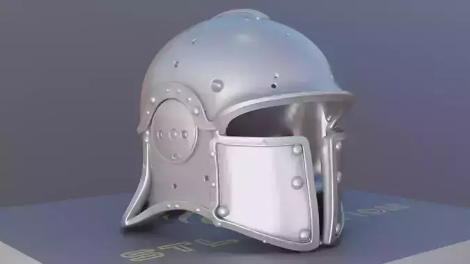 Real Size Viking Helmet STL Norse Warrior Armor Prop 3D print model