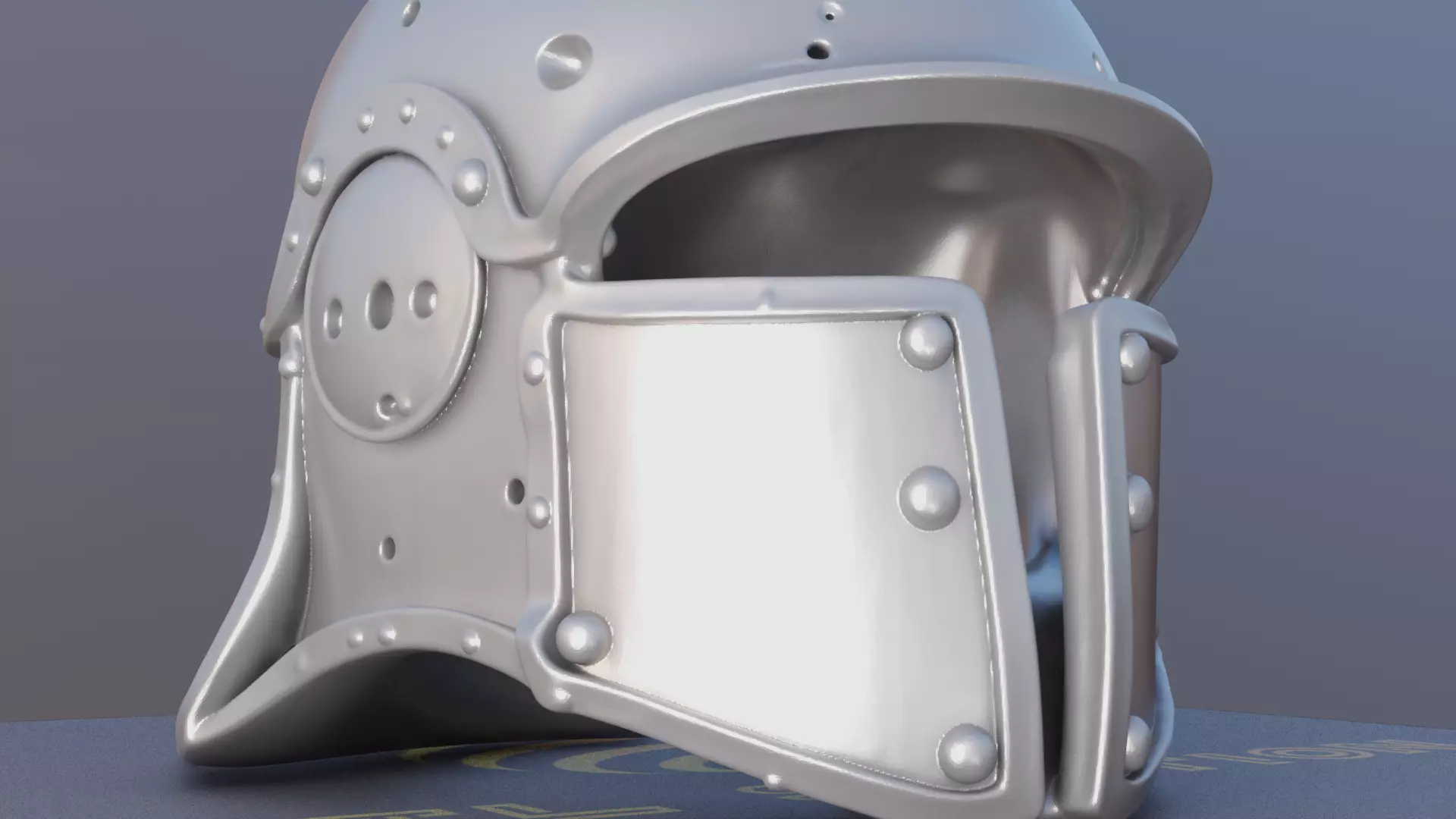 Real Size Viking Helmet STL Norse Warrior Armor Prop 3D print model_9