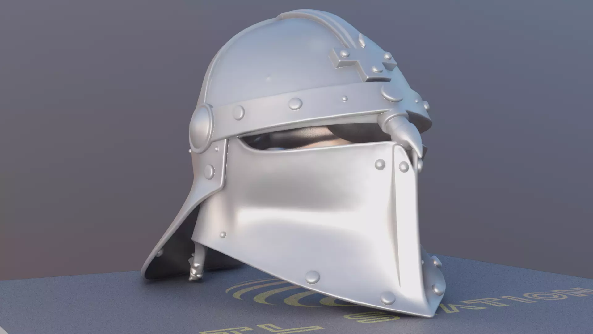 Full Size Viking Helmet STL Realistic Norse Warrior Prop 3D print model_6