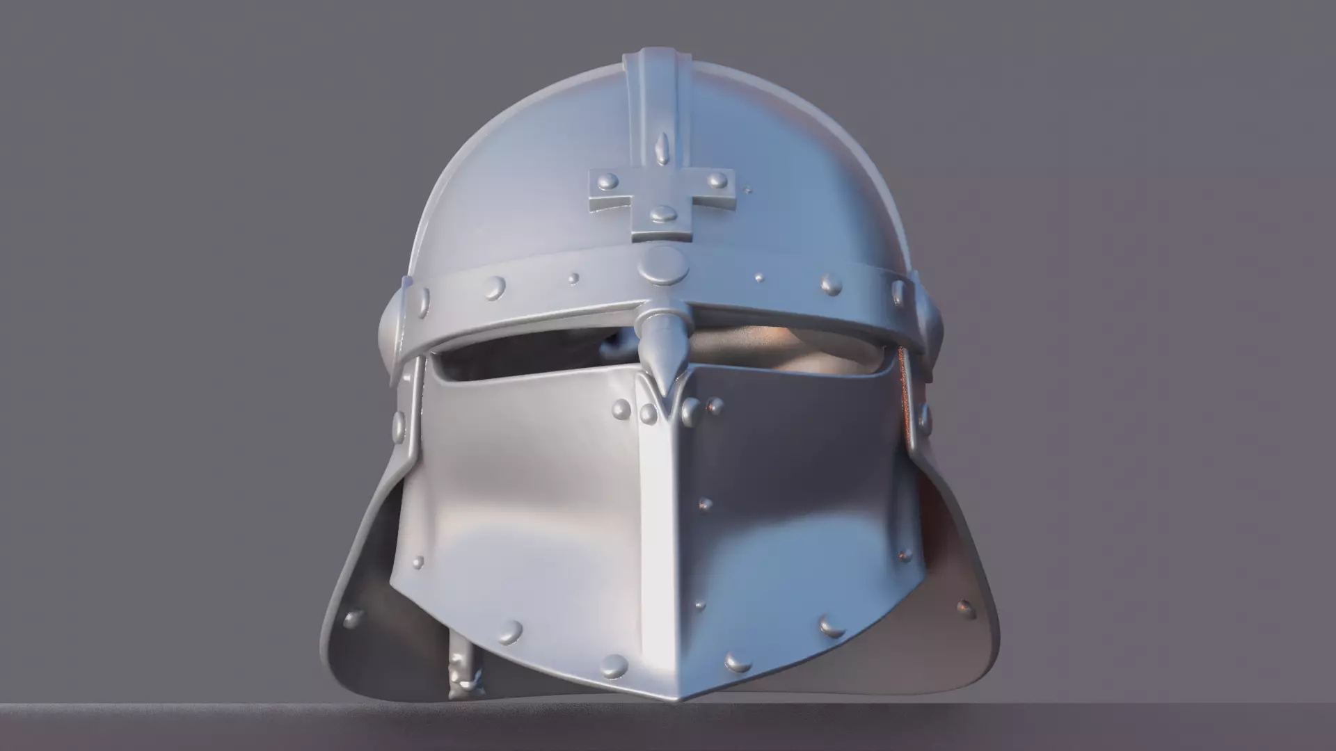 Full Size Viking Helmet STL Realistic Norse Warrior Prop 3D print model_1