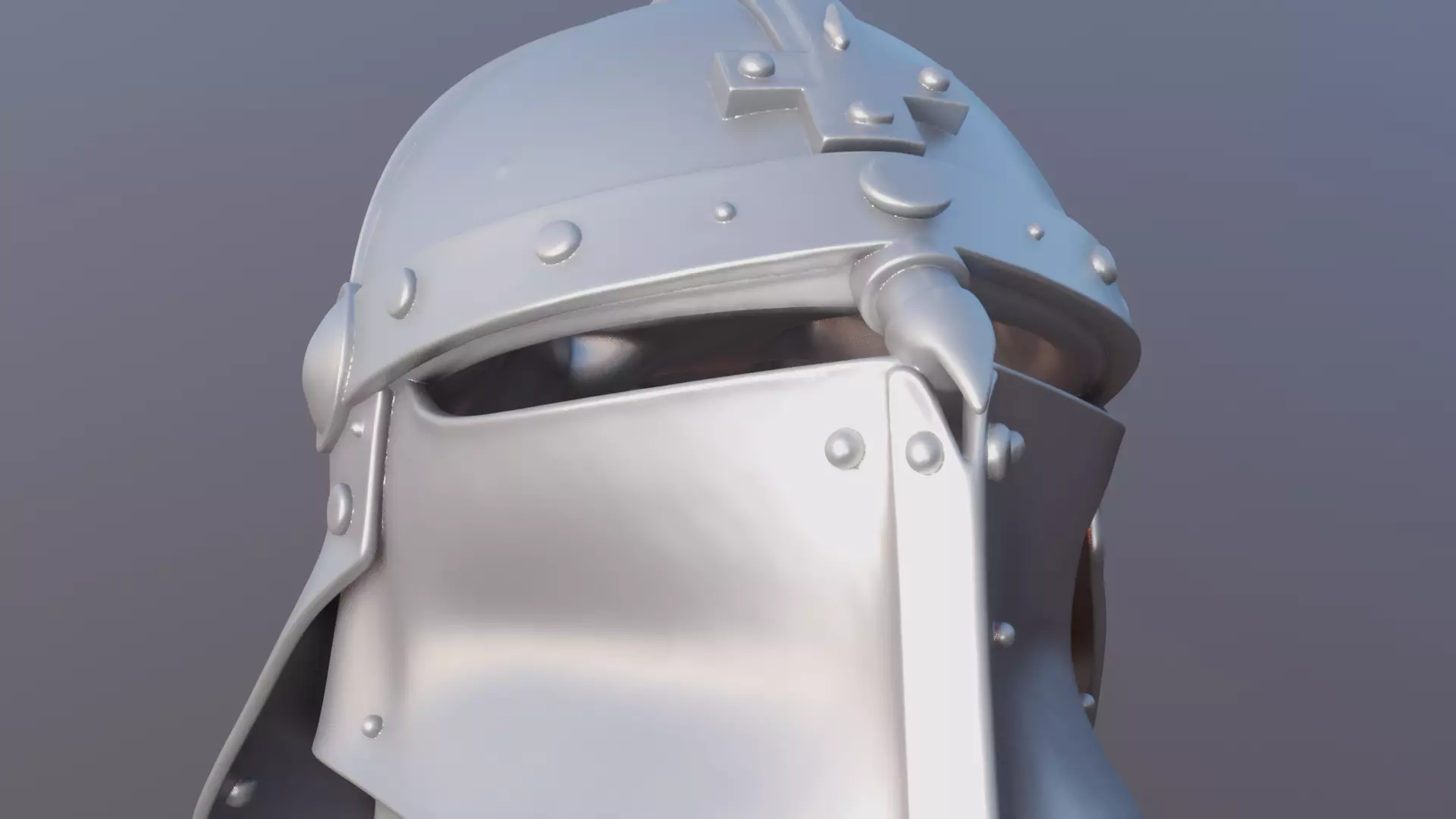 Full Size Viking Helmet STL Realistic Norse Warrior Prop 3D print model_11