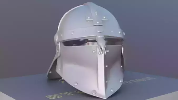 Full Size Viking Helmet STL Realistic Norse Warrior Prop 3D print model
