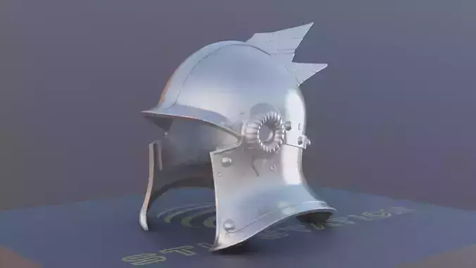 Viking Helmet STL Real Size Resizeable Cosplay Display Prop 3D print model