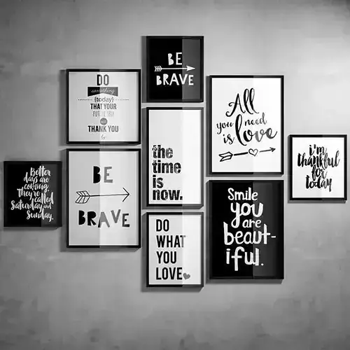Frames 2 quote wall art