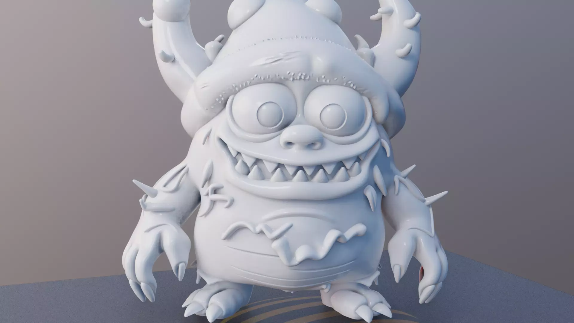 Snuggle Snout 3D Printable Cute Monster Model 3D print model_2