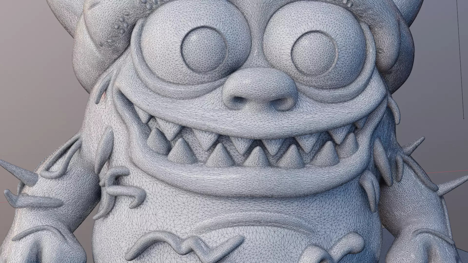 Snuggle Snout 3D Printable Cute Monster Model 3D print model_3