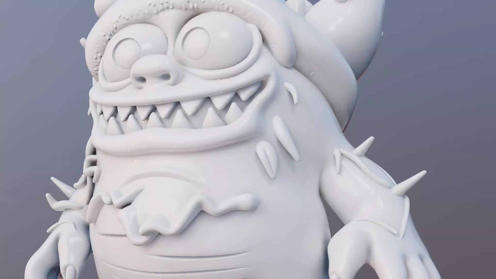 Snuggle Snout 3D Printable Cute Monster Model 3D print model_7