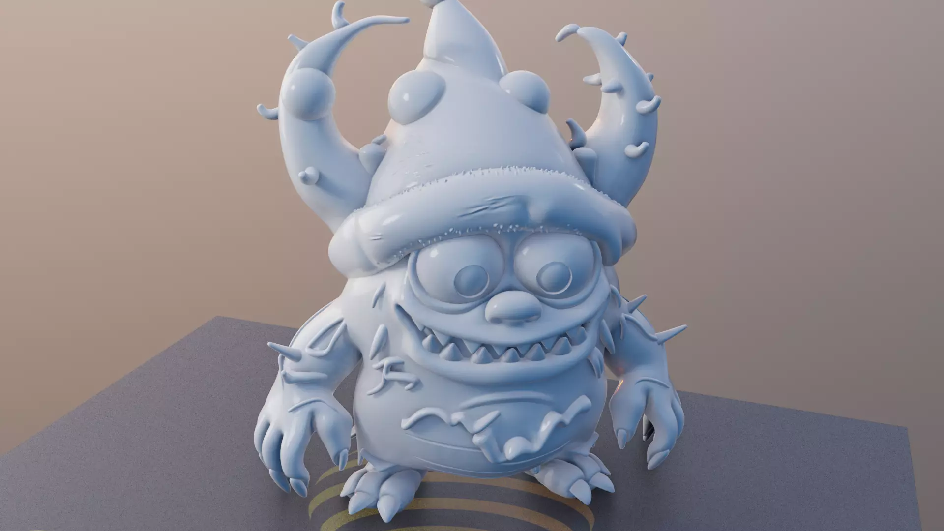 Snuggle Snout 3D Printable Cute Monster Model 3D print model_12