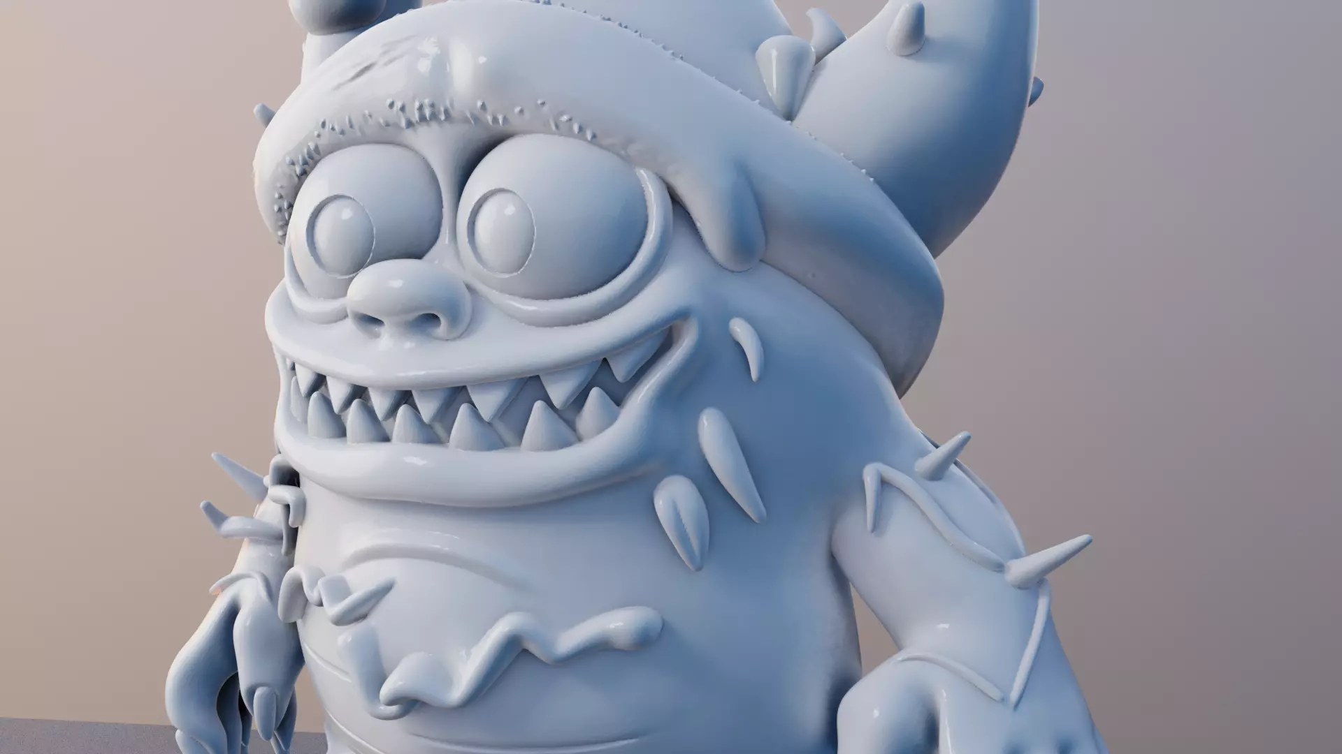 Snuggle Snout 3D Printable Cute Monster Model 3D print model_11