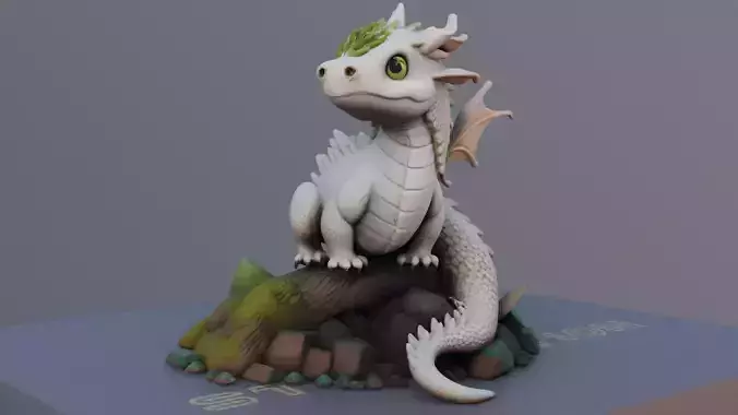 Dragons Fantasy Diorama with Dragon Scenic Base