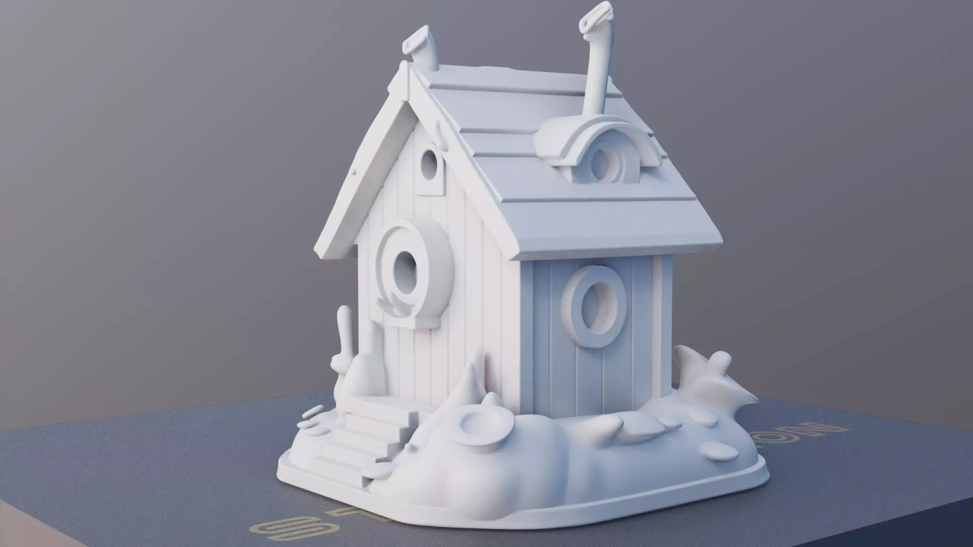 Cottage Haven 3D Printable Small House Model 3D print model_6