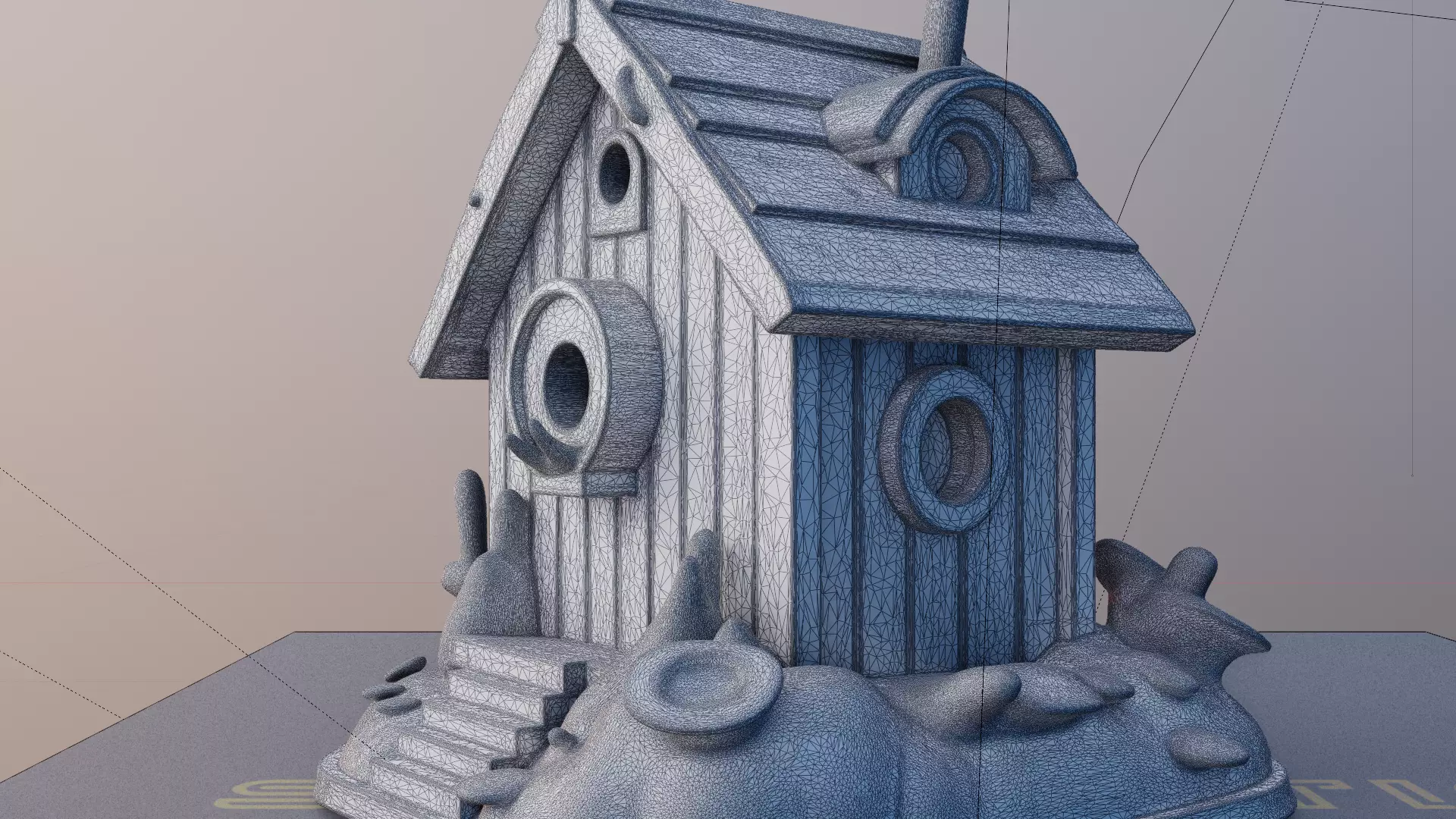 Cottage Haven 3D Printable Small House Model 3D print model_3