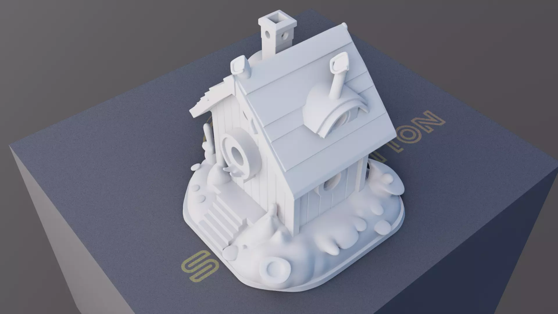 Cottage Haven 3D Printable Small House Model 3D print model_10