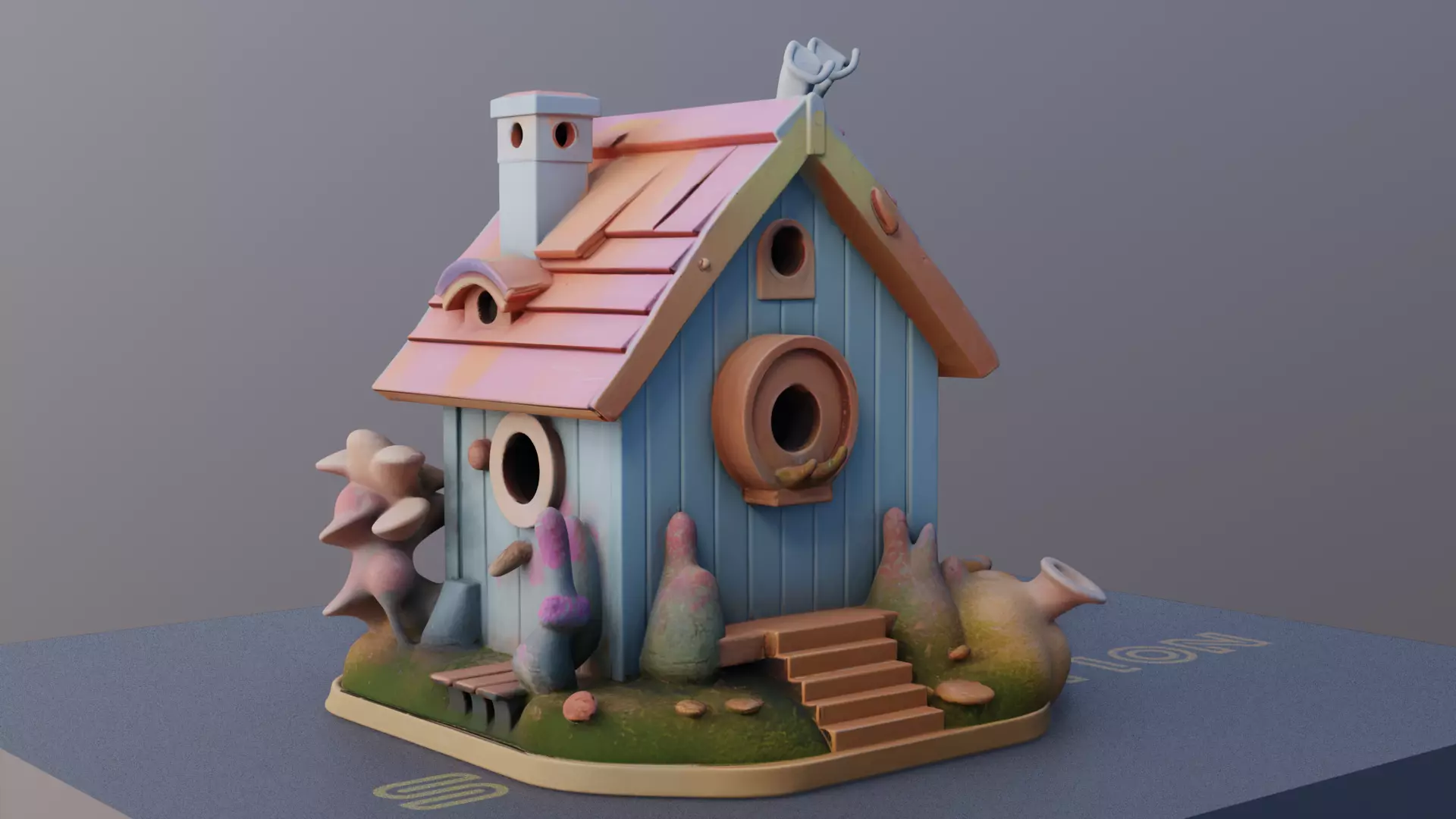 Cottage Haven 3D Printable Small House Model 3D print model_0