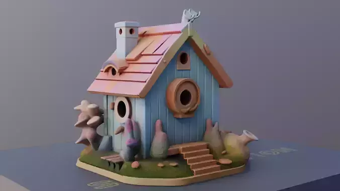 Cottage Haven 3D Printable Small House Model 3D print model