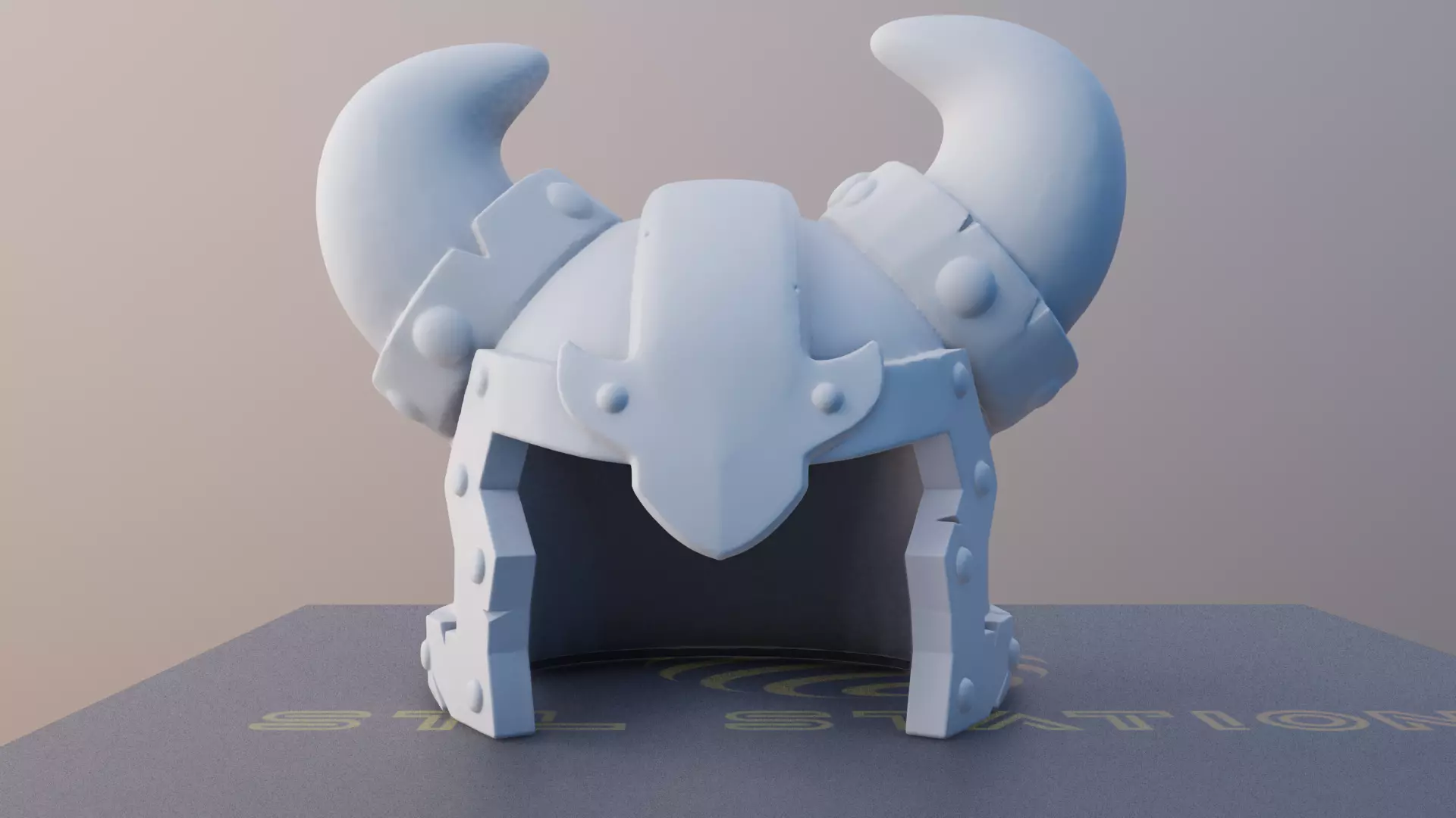 Viking Helmet Real Size 3D Printable Model 3D print model_2