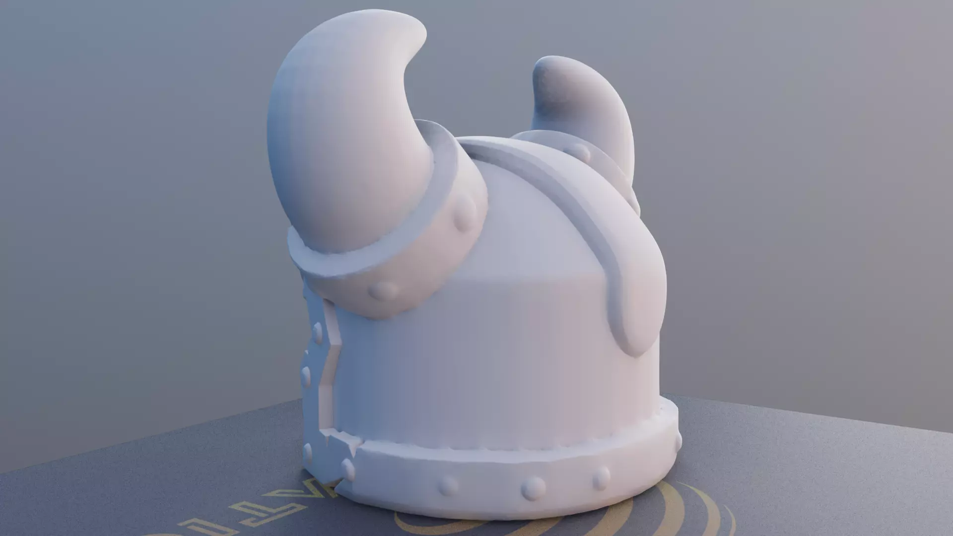 Viking Helmet Real Size 3D Printable Model 3D print model_5