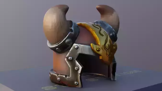 Viking Helmet Real Size 3D Printable Model