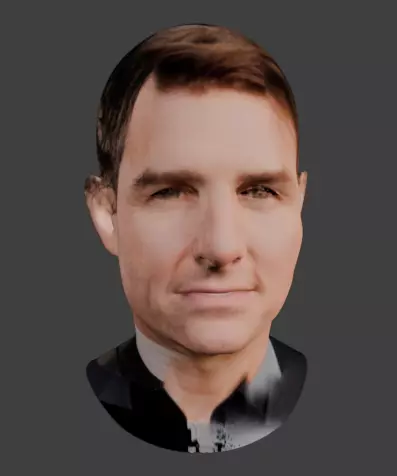 head tom cruise 3D model_1