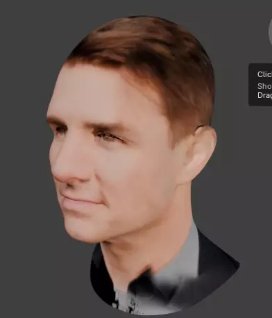 head tom cruise 3D model_0