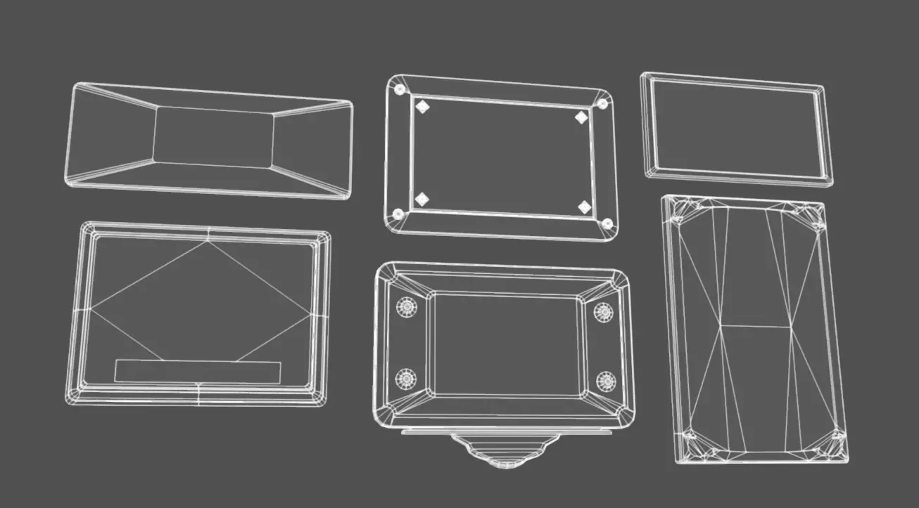 Plate Pack 02 Low-poly 3D model_8