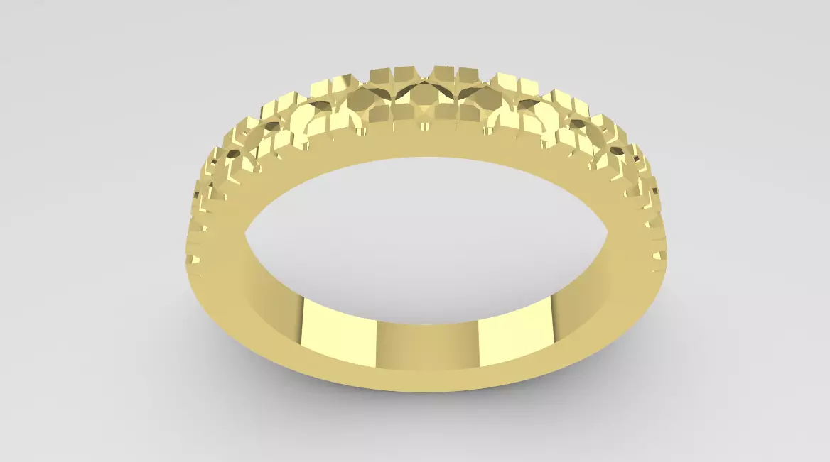 Wedding Ring 3D print model_4