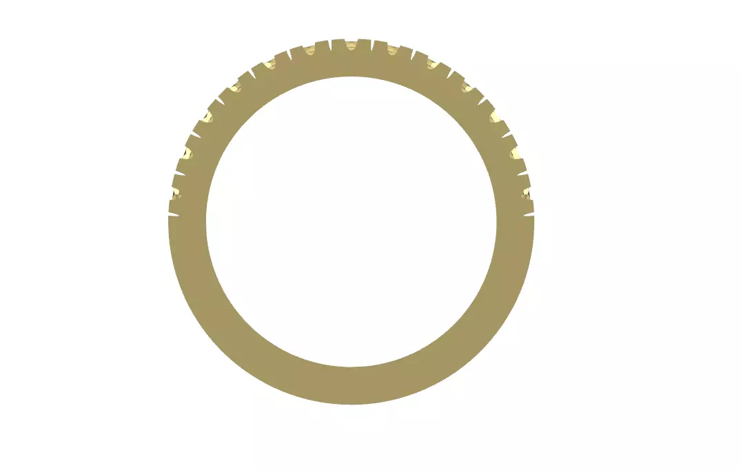 Wedding Ring 3D print model_7