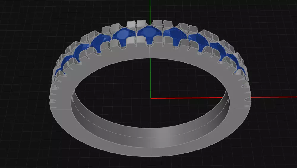 Wedding Ring 3D print model_0