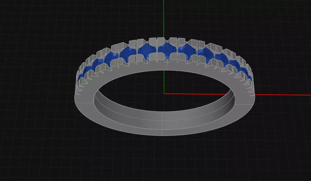 Wedding Ring 3D print model_0