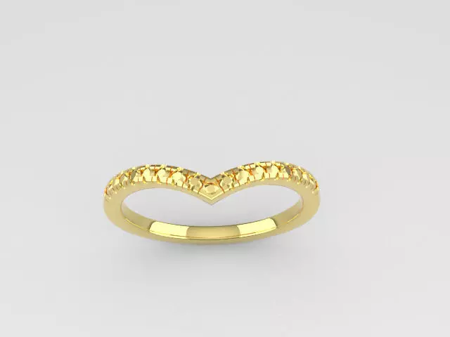 Wedding Ring 3D print model_5