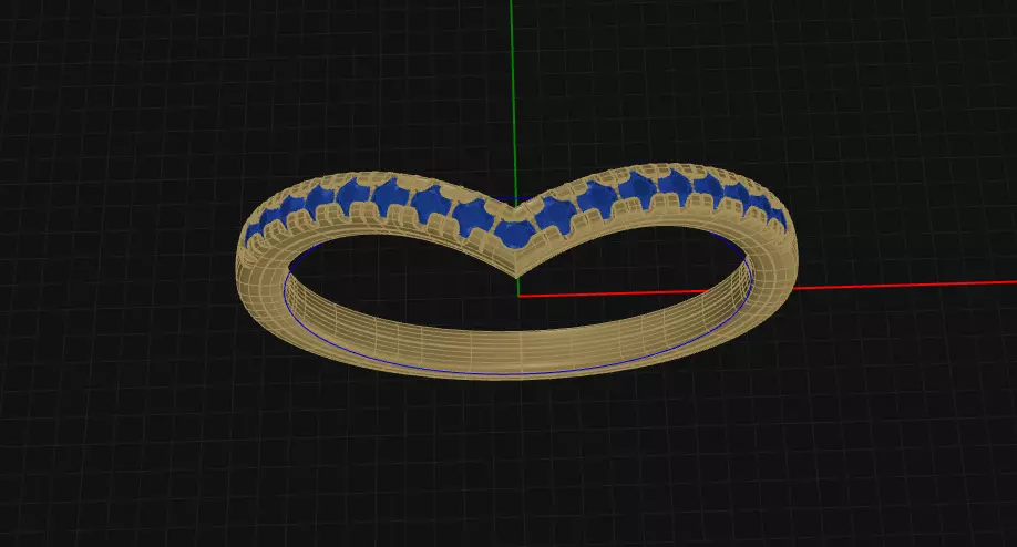 Wedding Ring 3D print model_0