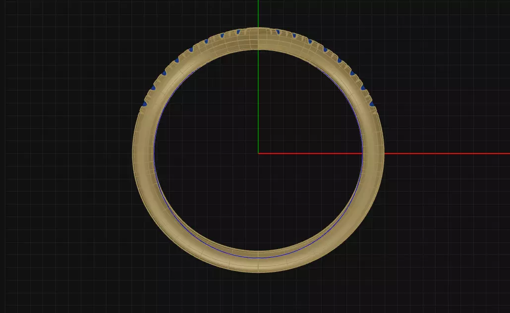 Wedding Ring 3D print model_3
