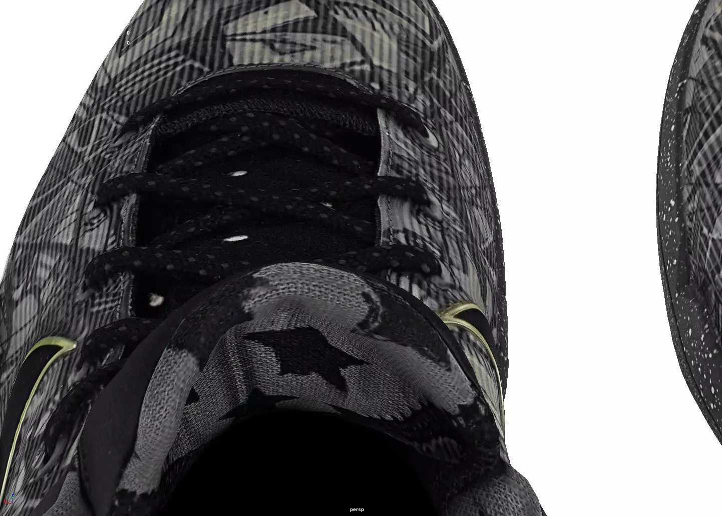 Nike Zoom Kobe 7 Prelude Low-poly 3D model_8