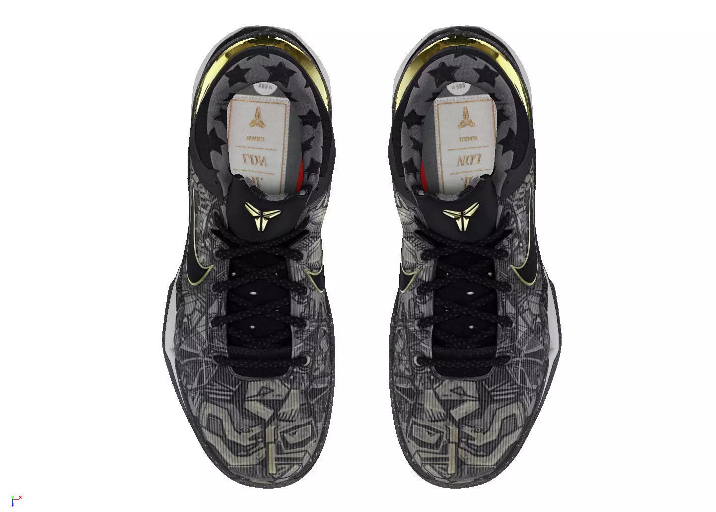 Nike Zoom Kobe 7 Prelude Low-poly 3D model_5