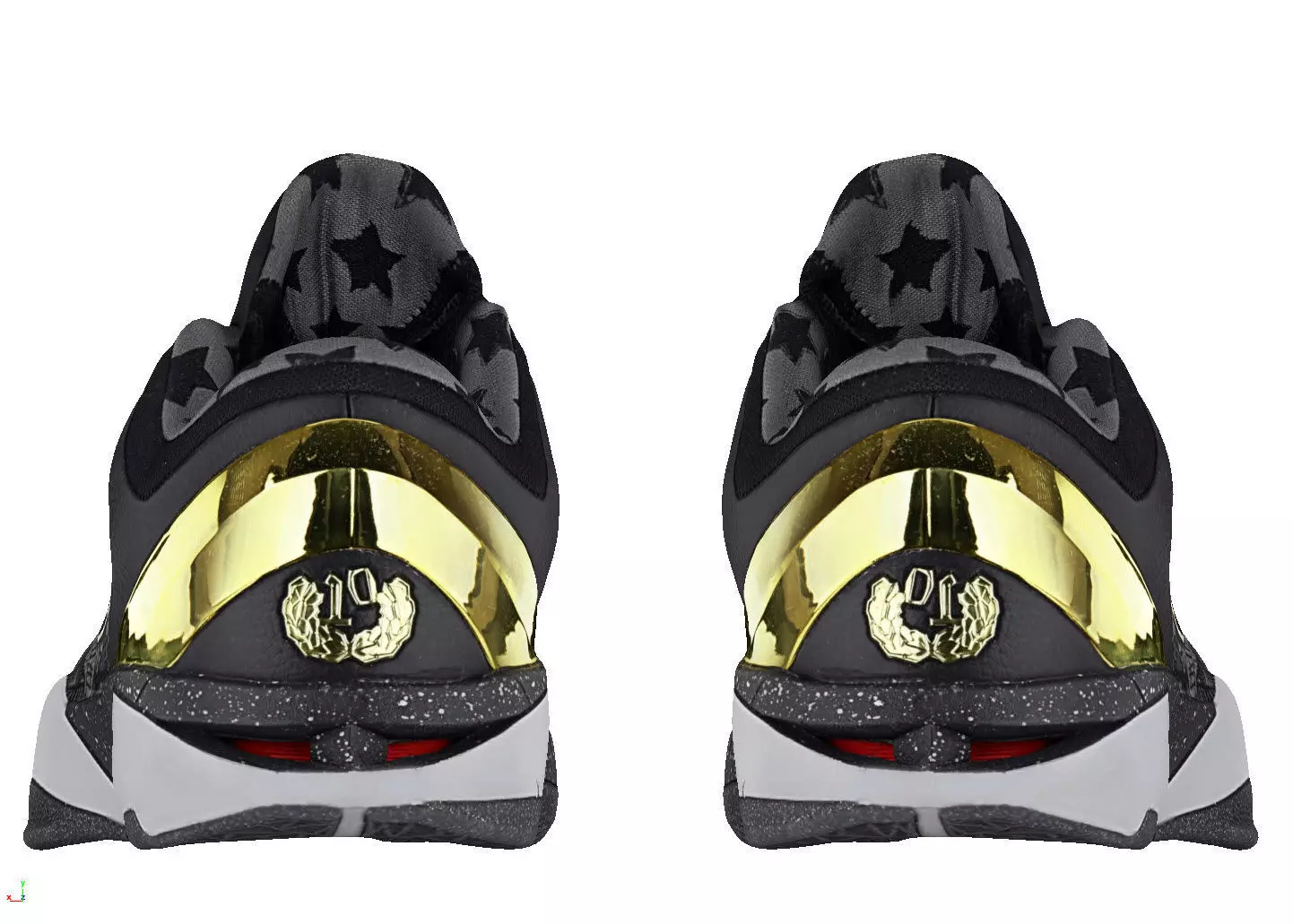Nike Zoom Kobe 7 Prelude Low-poly 3D model_3