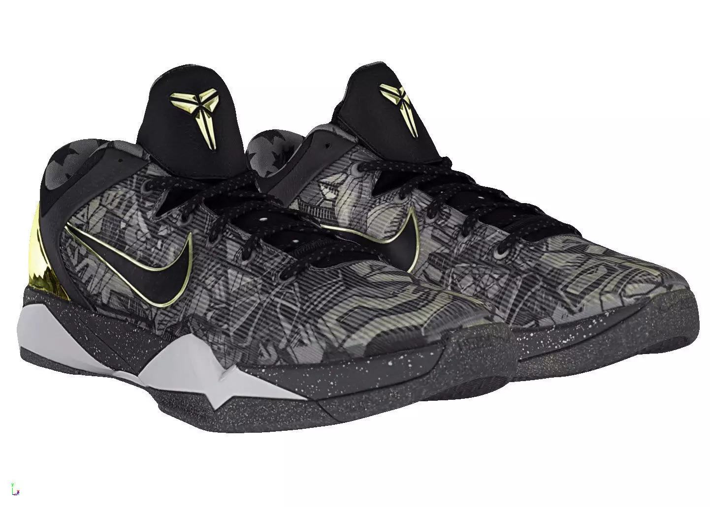 Nike Zoom Kobe 7 Prelude Low-poly 3D model_0