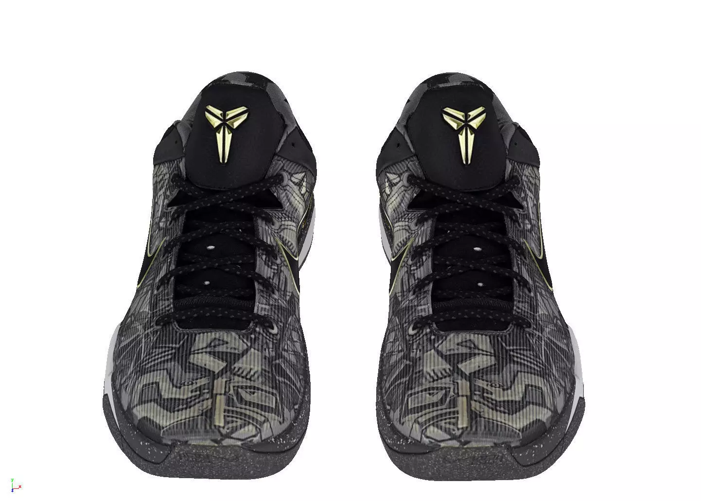 Nike Zoom Kobe 7 Prelude Low-poly 3D model_2