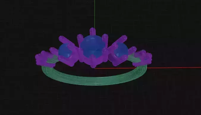 28 Prong Diamond Engagement Ring