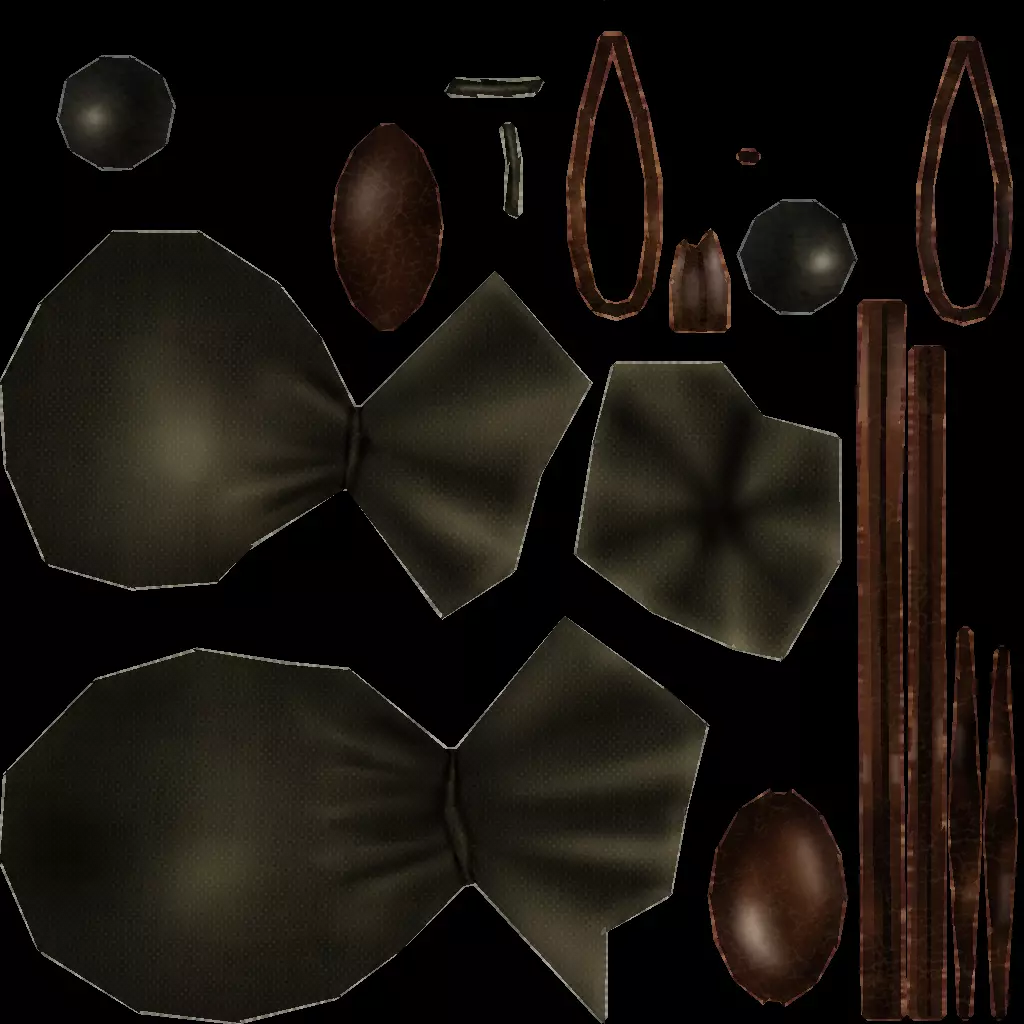 Melee Weapons Pack 4 Low-poly 3D model_21